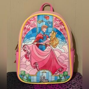 Stained Glass Sleeping Beauty backpack